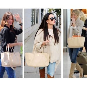 💯 Authentic CHANEL Cerf Tote BeigeSilver Hardware